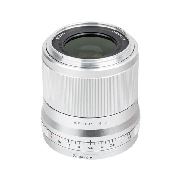 Viltrox 唯卓仕 33mm F1.4 Z-mount NZ Z卡口 大光圈鏡頭 銀色 APS-C 自動對焦 ZFC Z50