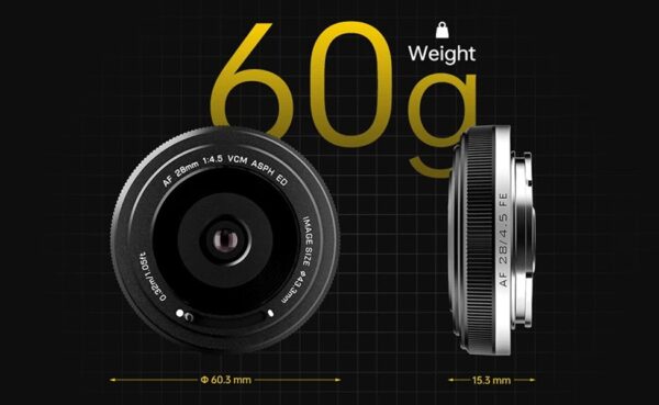 (預購中)唯卓仕 Viltrox AF 28mm F4.5 Chip FE 全片幅 自動對焦 餅乾鏡 鏡頭 E-mount VCM